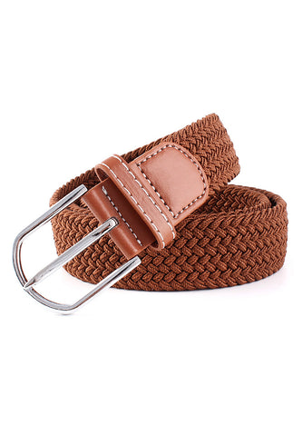 Entwine Series Kaki Brown Braided Belts