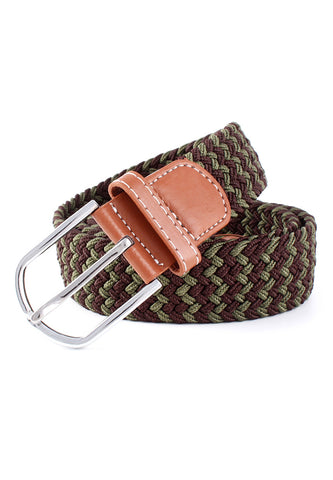 Entwine Series Brown & Olive Green Braided Belts