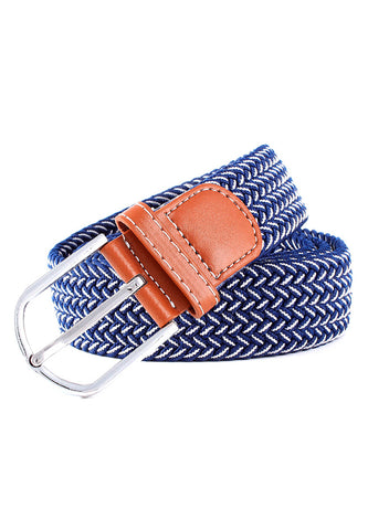 Entwine Series Blue & White Braided Belts