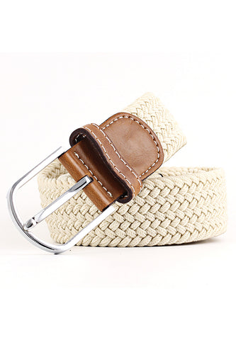 Entwine Series Pearl White Braided Belts