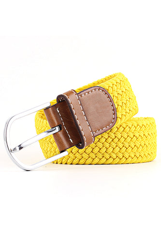 Entwine Series Yellow Braided Belts