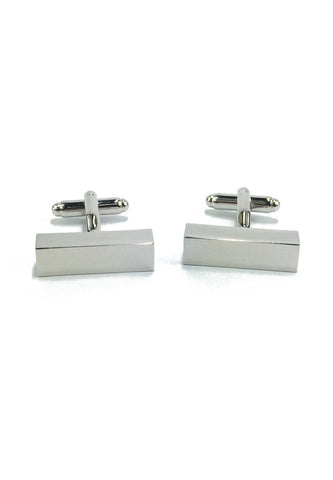 Silver Rectangle Cufflinks