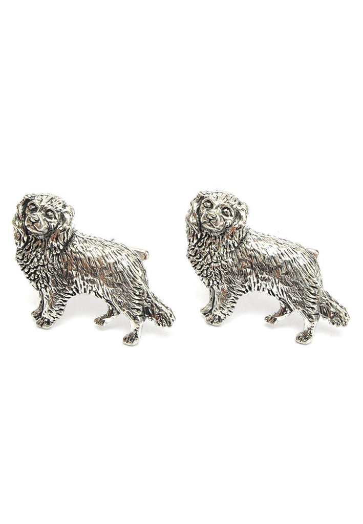 English Made Spaniels Pewter Cufflinks