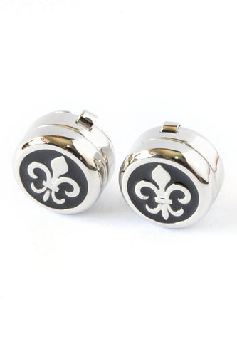 Fleur de Lys Design Cuff Button Covers