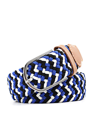 Entwine Series Blue, Black & White Braided Belts