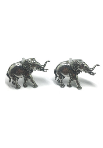 English Made Pewter Elephant Cufflinks