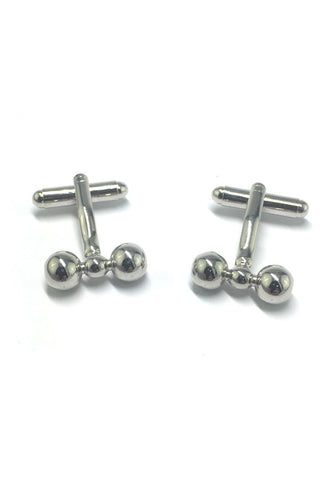 Silver Tap Knot Cufflinks